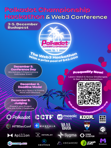 Web3 Polkadot Championship hackathon flyer